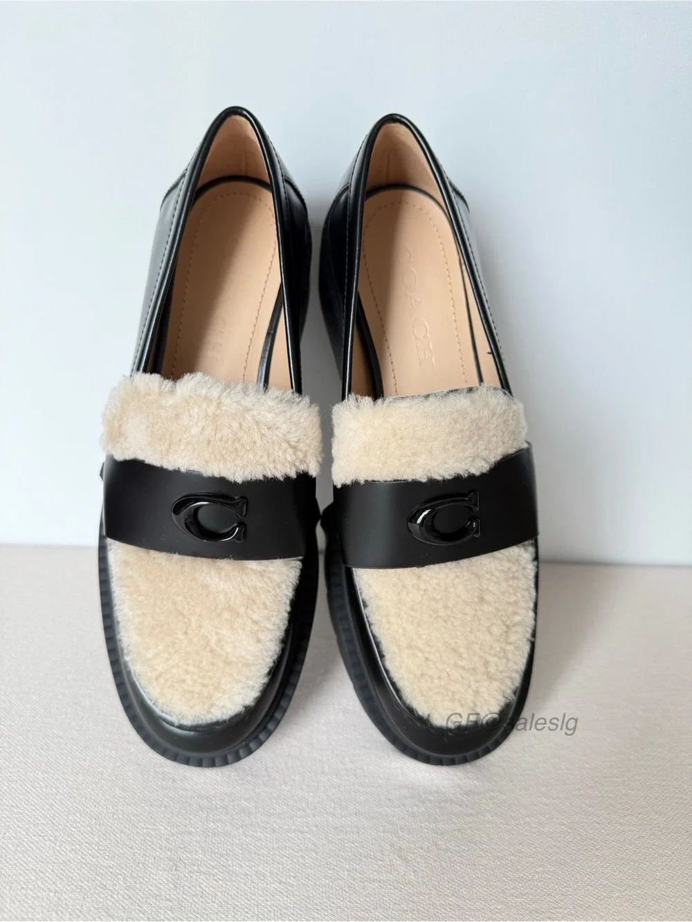 NWT Coach Leah Loafer lady’s Shoes Size 6.5 Black CX033
